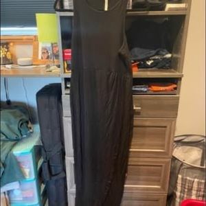 NWT black high/low tank dress